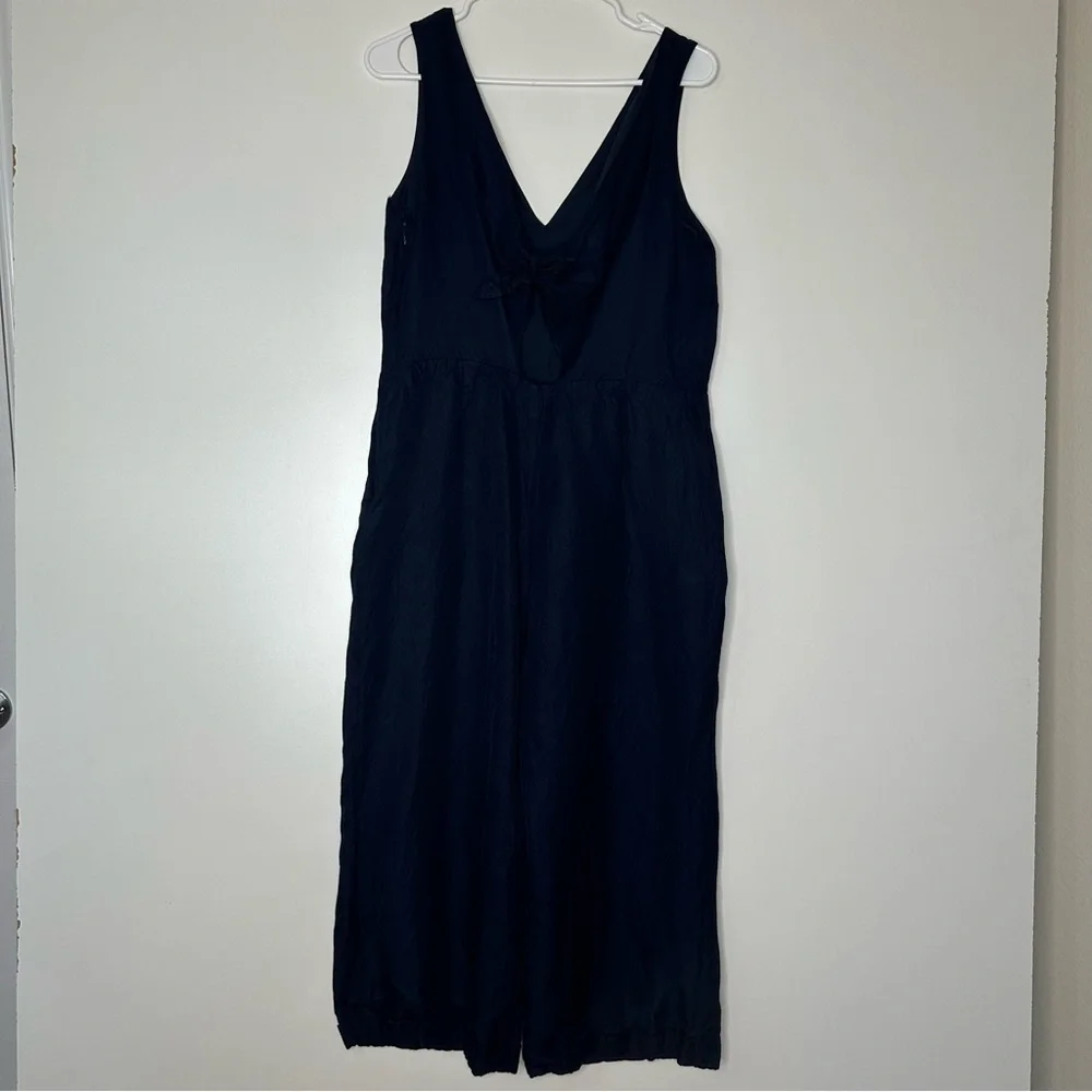 Banana Republic jumpsuit back tie linen blend - Picture 9 of 16